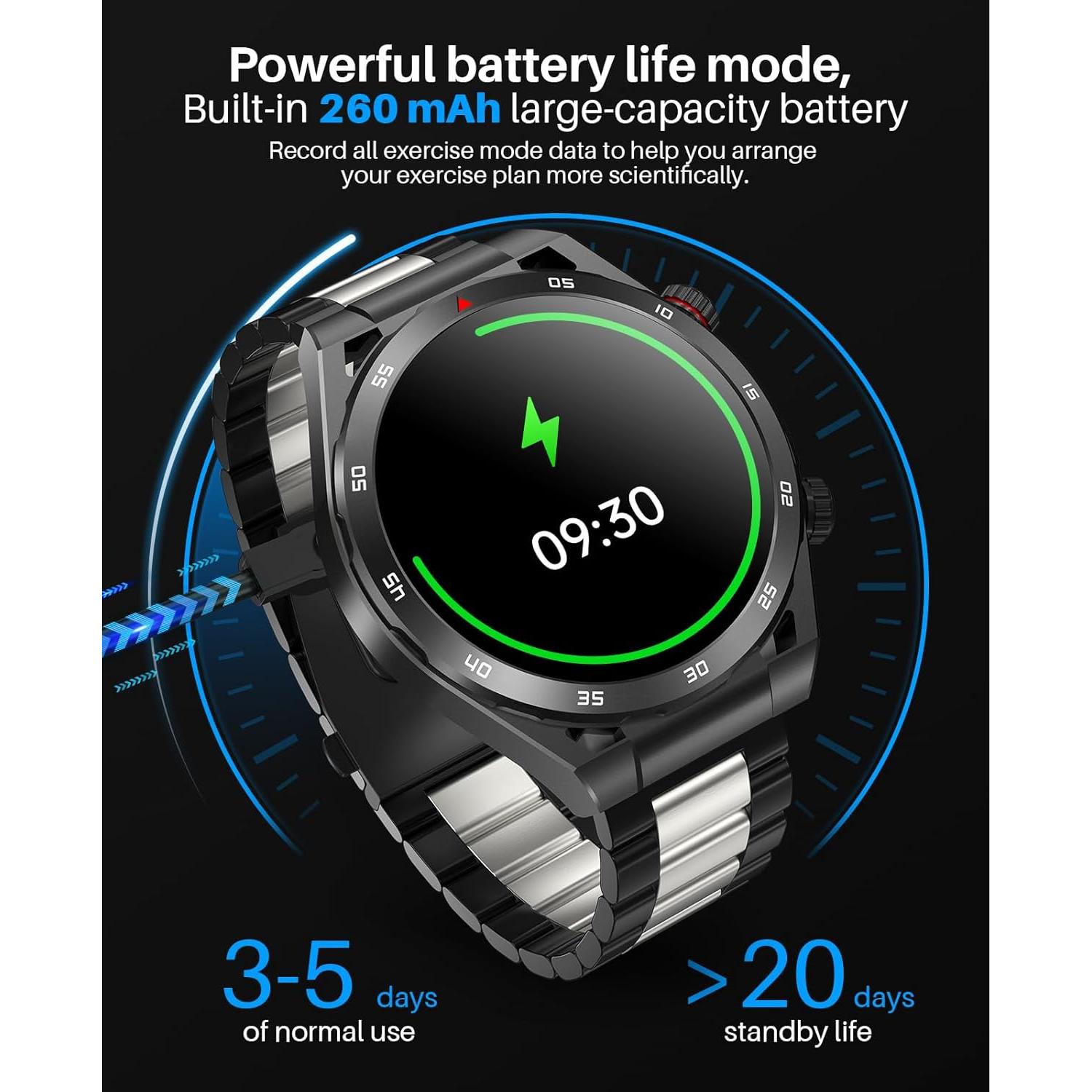 Reloj Inteligente EarlySincere T80 con Monitor de Salud IP67