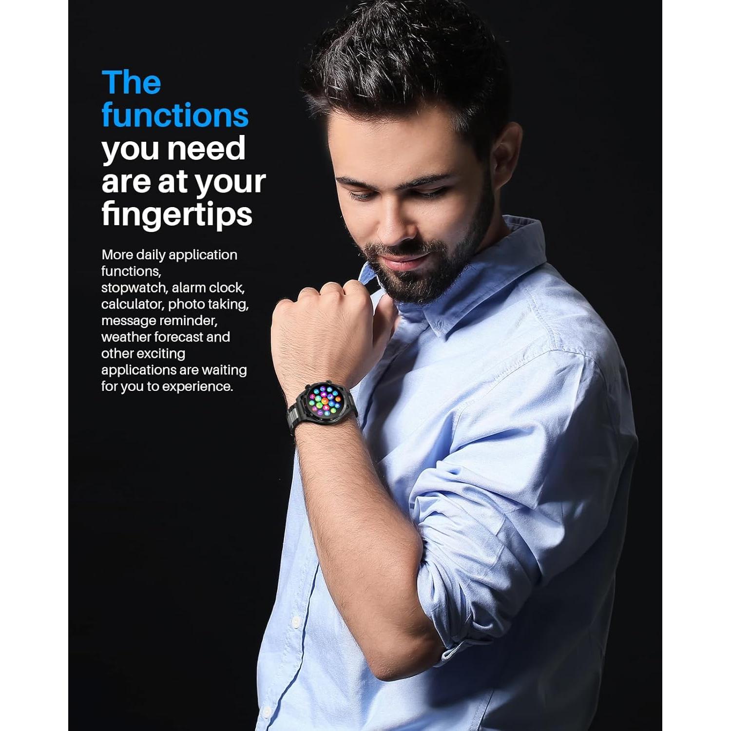 Reloj Inteligente EarlySincere T80 con Monitor de Salud IP67