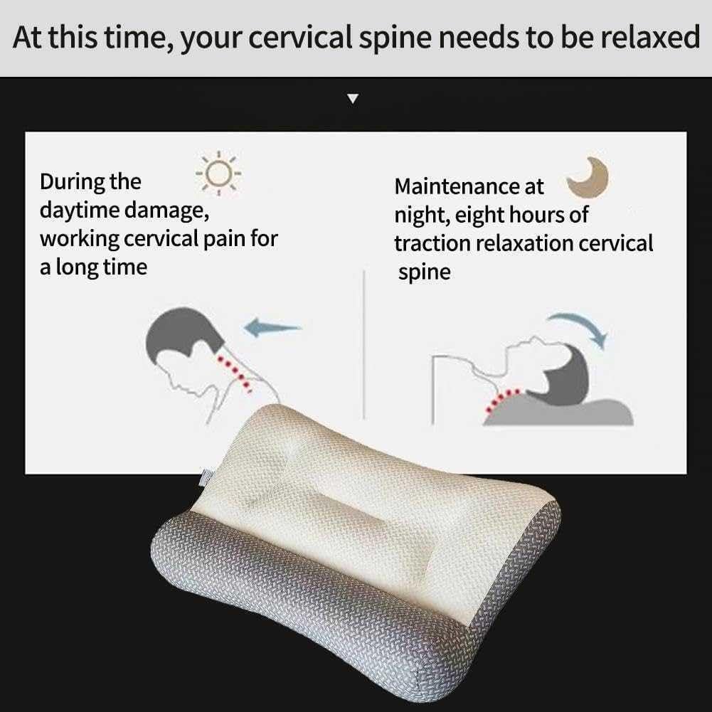 Almohada Ortopédica HINNVCL para Apnea del Sueño 38x58cm