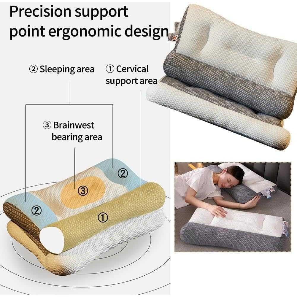 Almohada Ortopédica HINNVCL para Apnea del Sueño 38x58cm