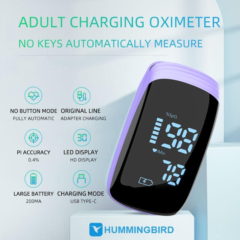 Oxímetro de Pulso Hummingbird Recargable para Deportes