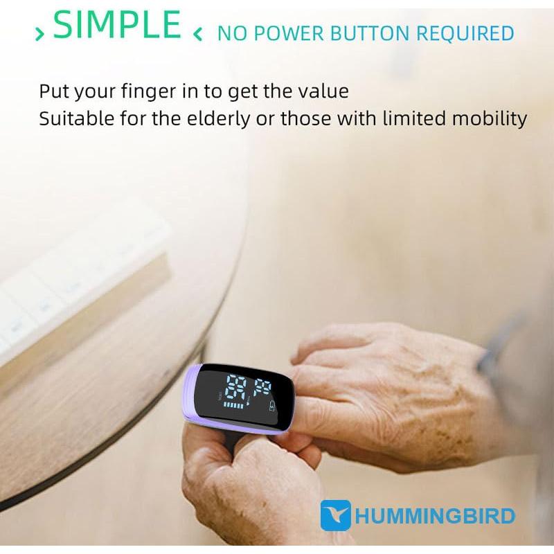 Oxímetro de Pulso Hummingbird Recargable para Deportes