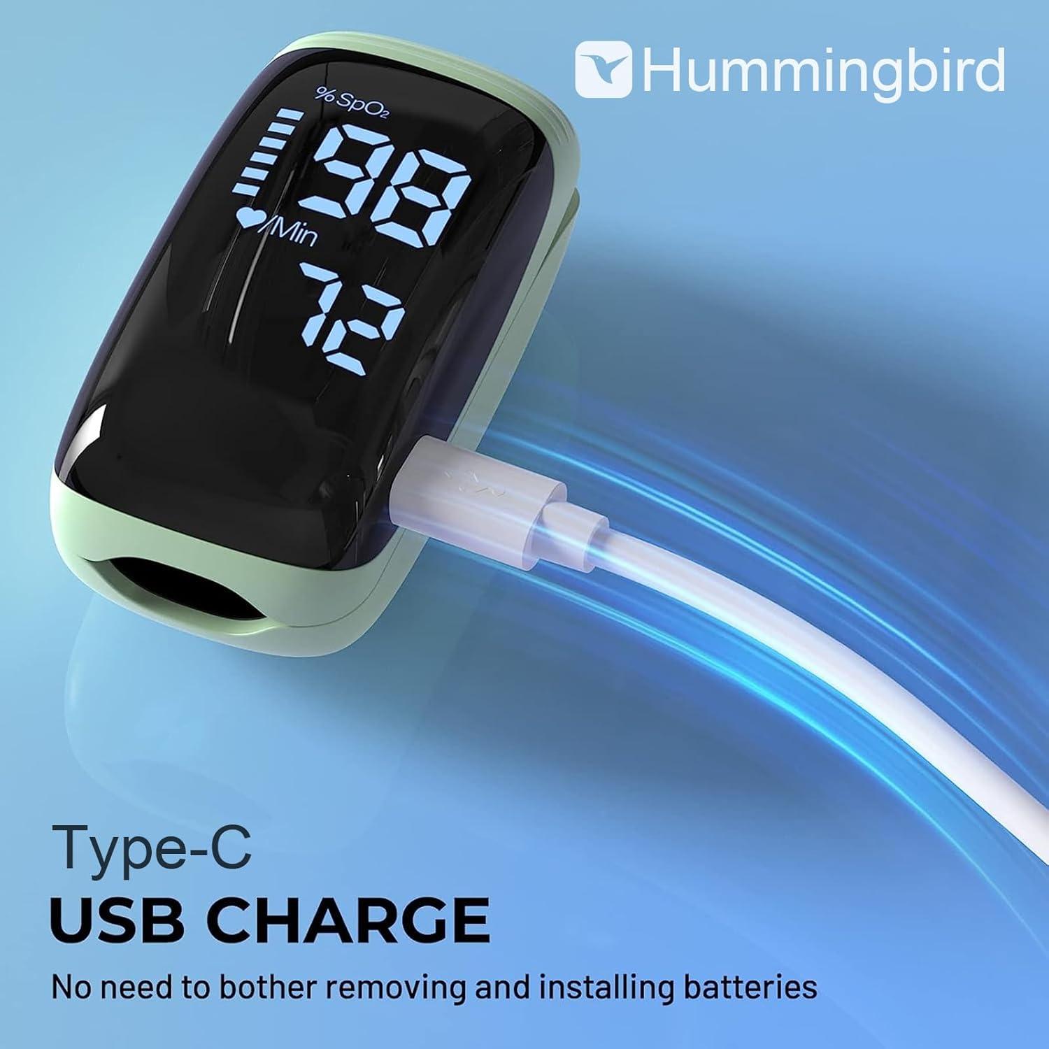 Oxímetro de Pulso Hummingbird Recargable para Deportes