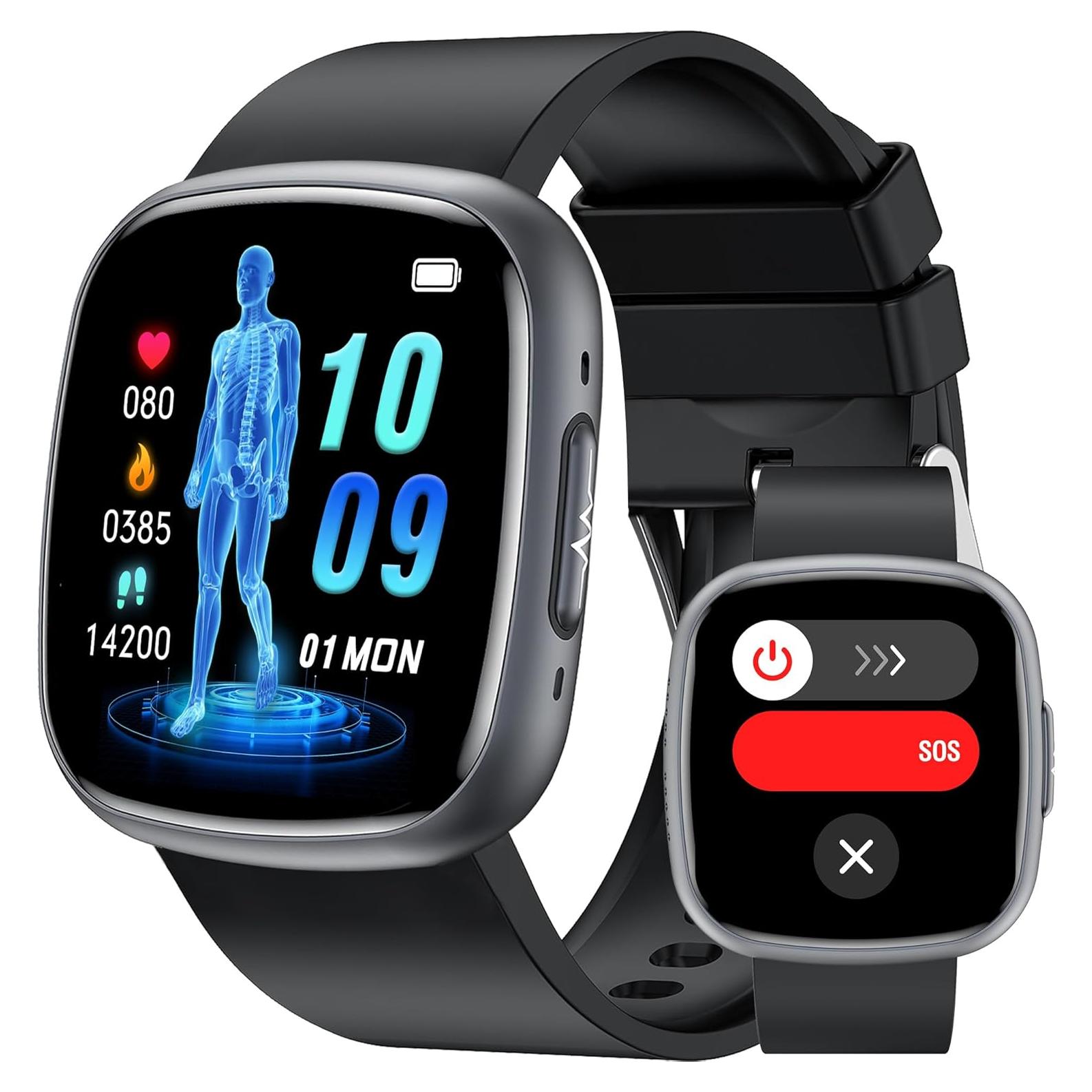 Reloj Inteligente Yowow BIT 1.75" HD, Monitoreo Salud IP68