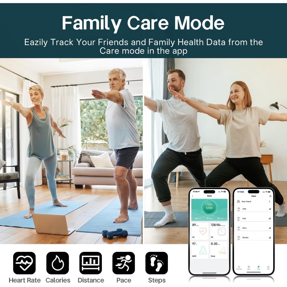 Anillo Inteligente YMXCGC Negro #8 - Monitoreo de Salud y Fitness