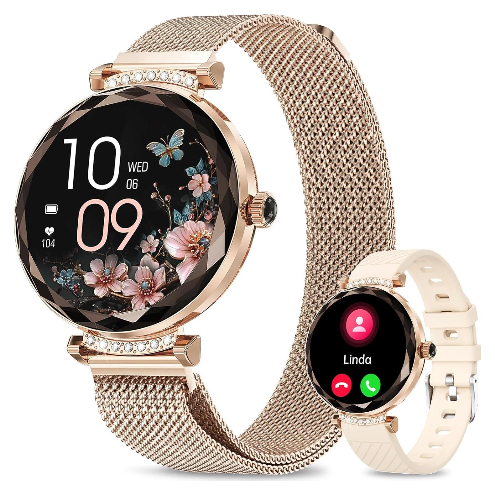 Reloj Inteligente Efolen Oro Rosa 1.19" AMOLED Fitness IP68