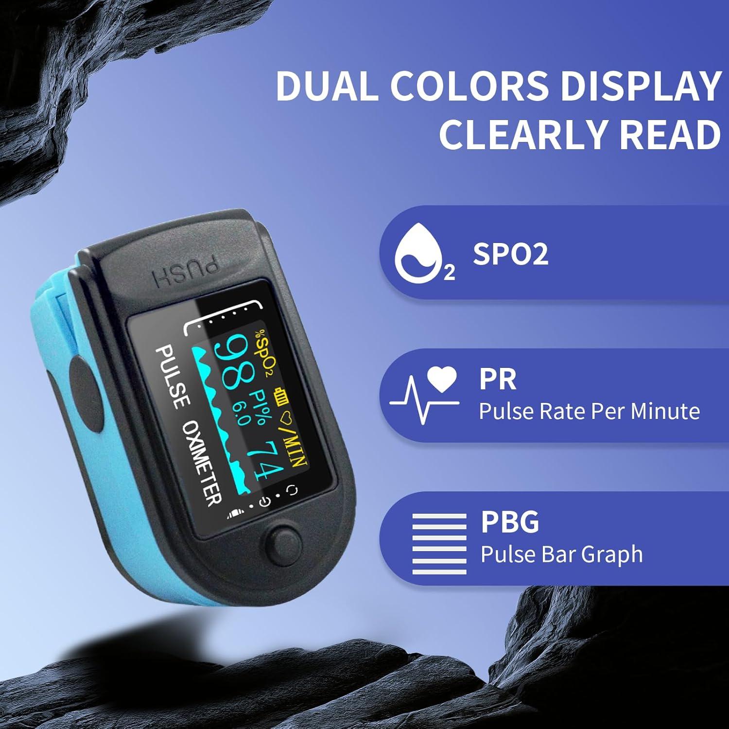 Oxímetro de Pulso Deportivo Winmist PO102 con Pantalla HD