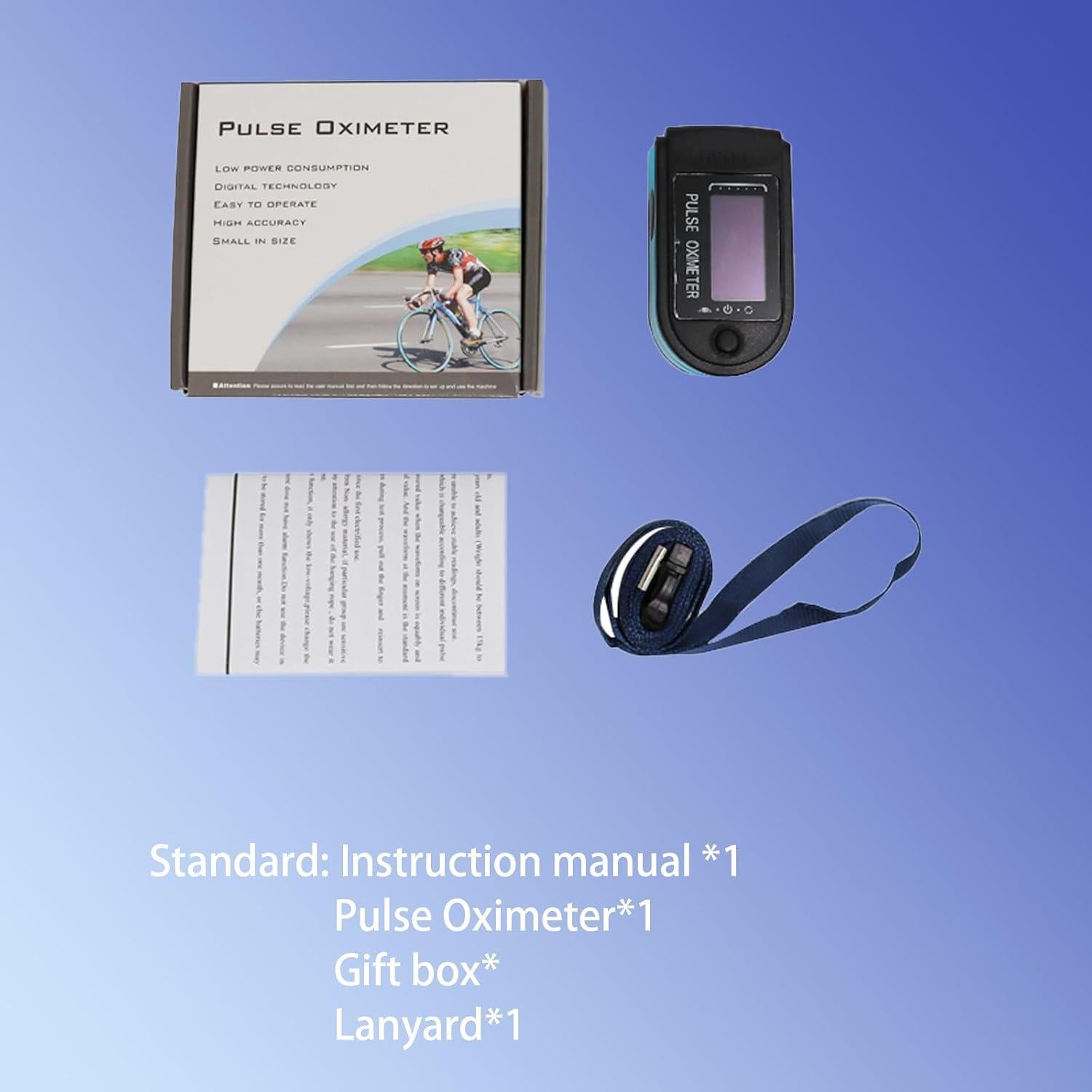 Oxímetro de Pulso Deportivo Winmist PO102 con Pantalla HD