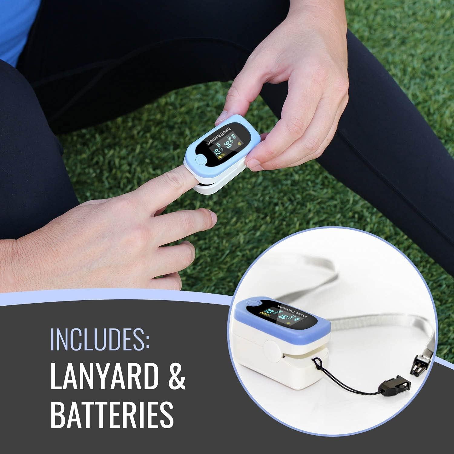 Oxímetro de Pulso HealthSmart para Dedo con Pantalla OLED