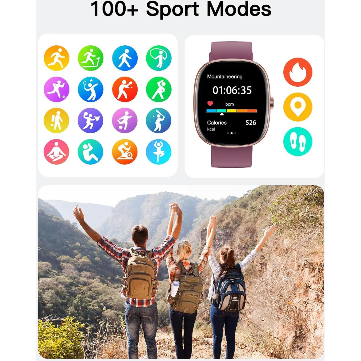 Reloj Inteligente Fitness SHANG WING 1.85" Monitoreo Salud