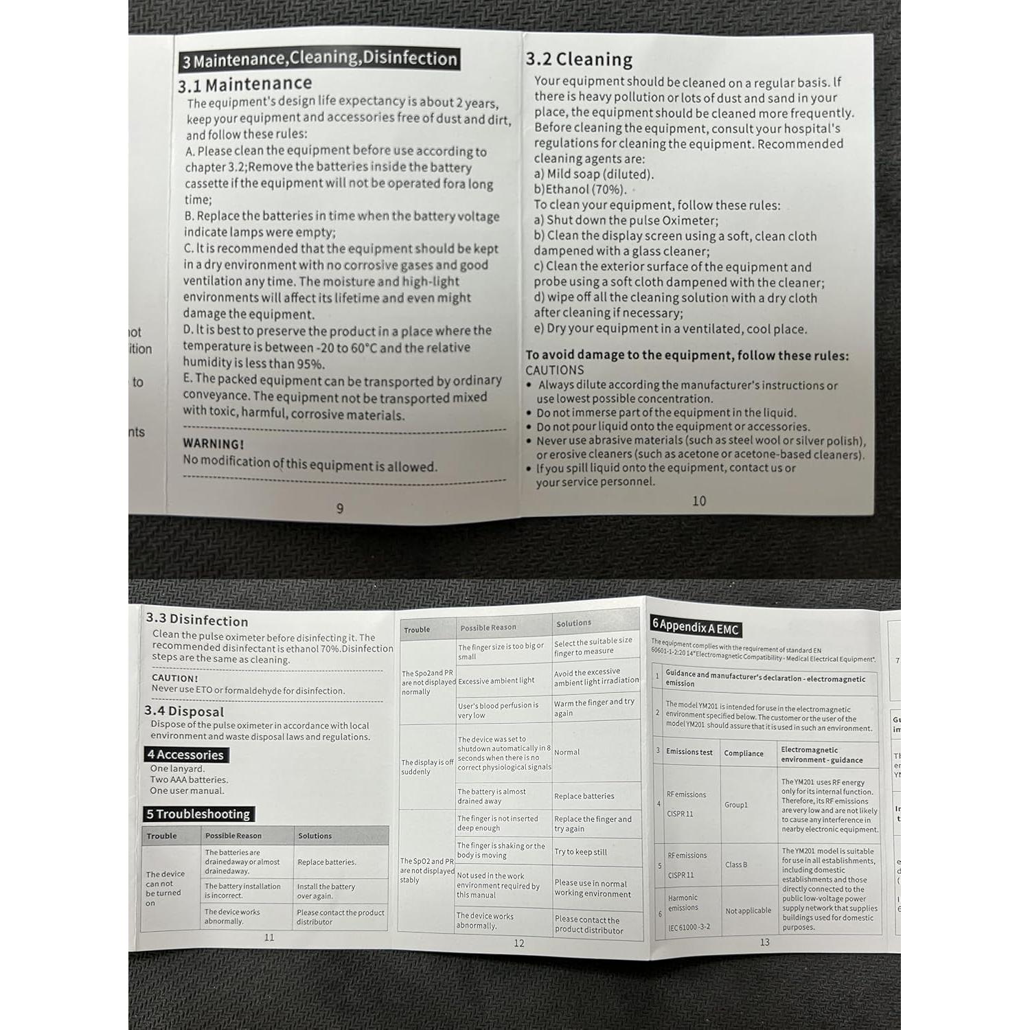 Oxímetro de Pulso de Dedo ESPOO YM201 - Monitor de Oxígeno