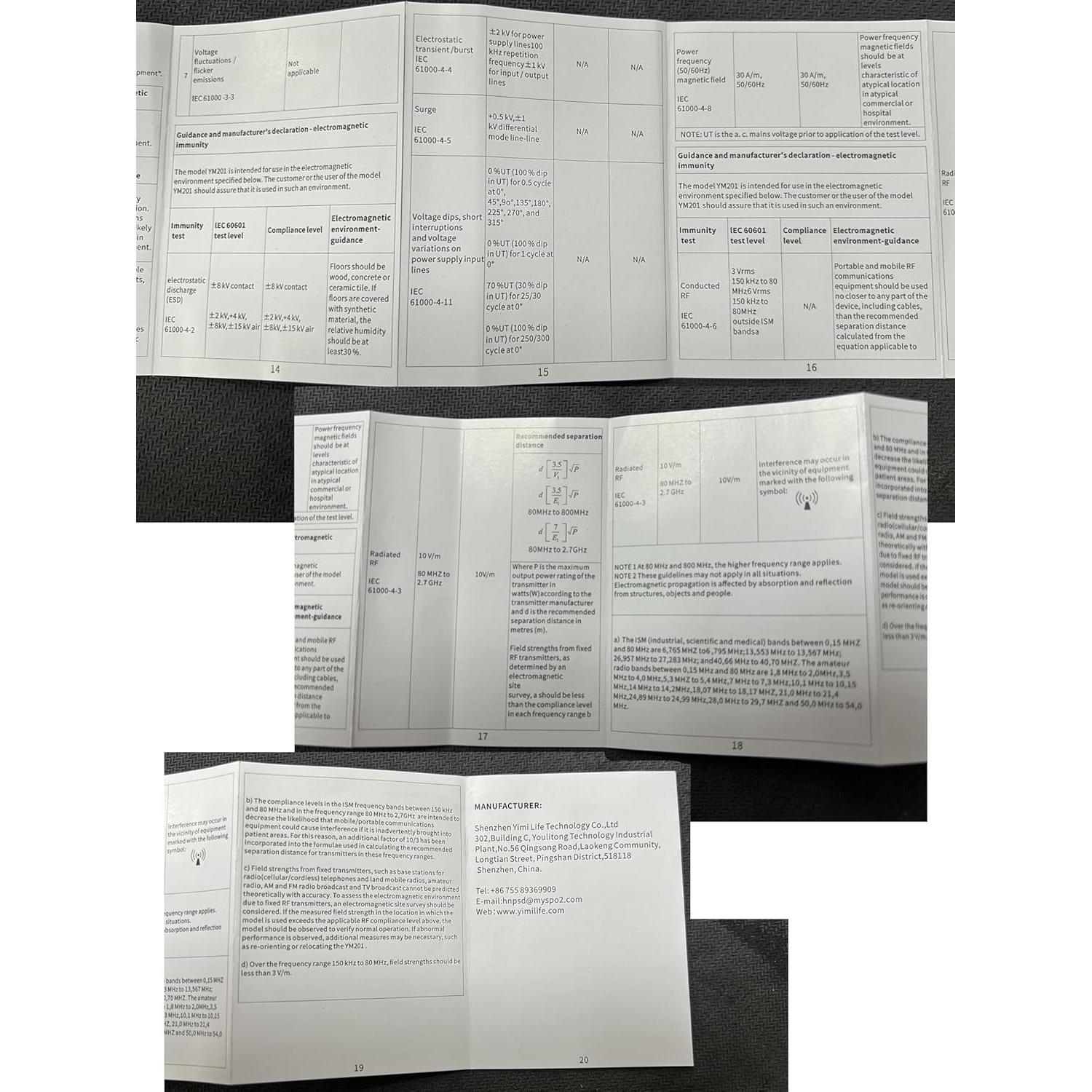 Oxímetro de Pulso de Dedo ESPOO YM201 - Monitor de Oxígeno