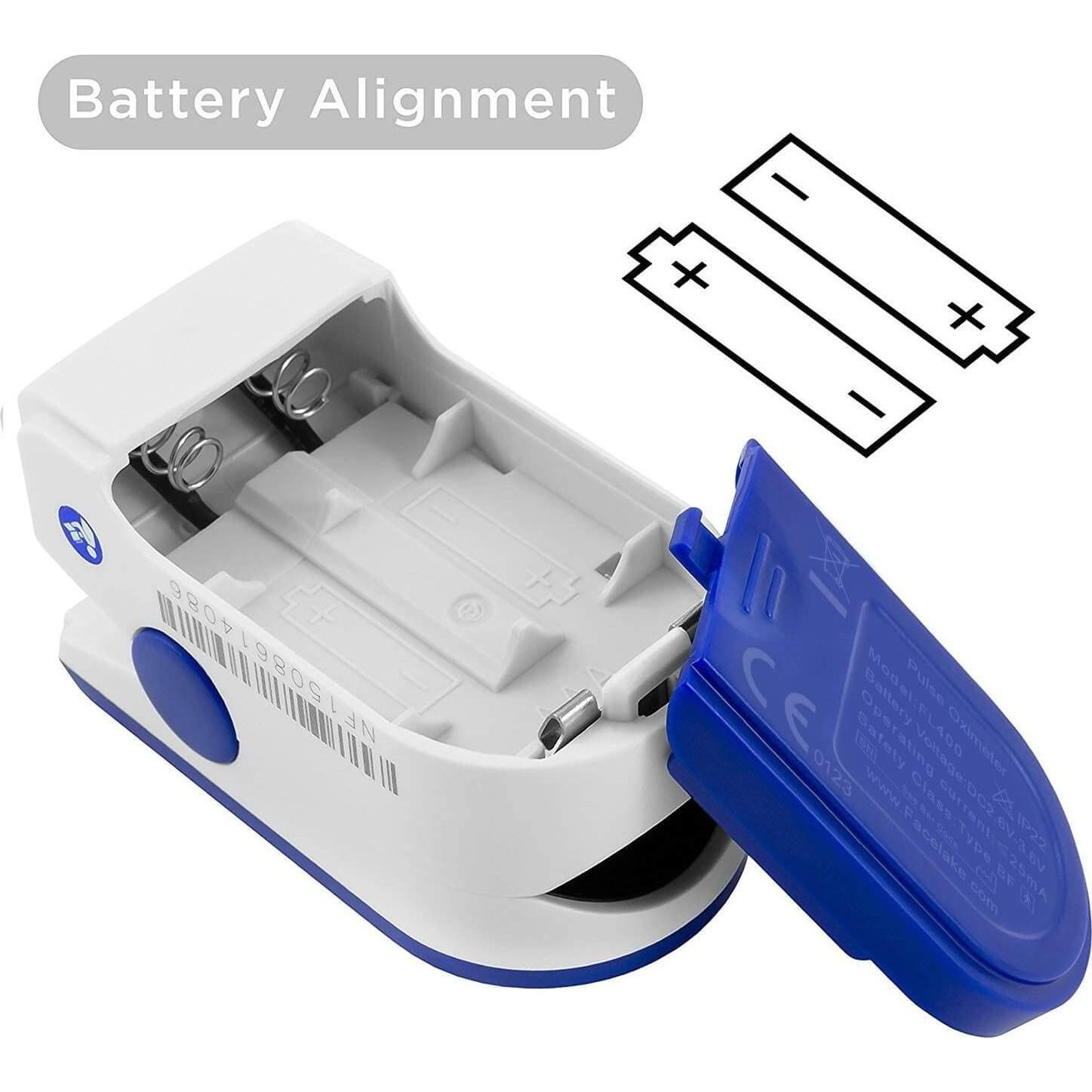 Oxímetro de Pulso FL400 Facelake con Estuche y Baterías