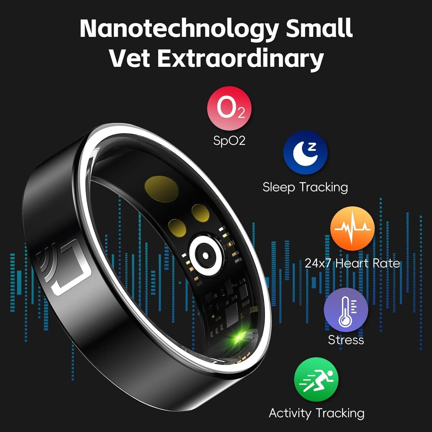 Anillo Inteligente Govllfoz Monitoreo Salud NFC IPX68 11