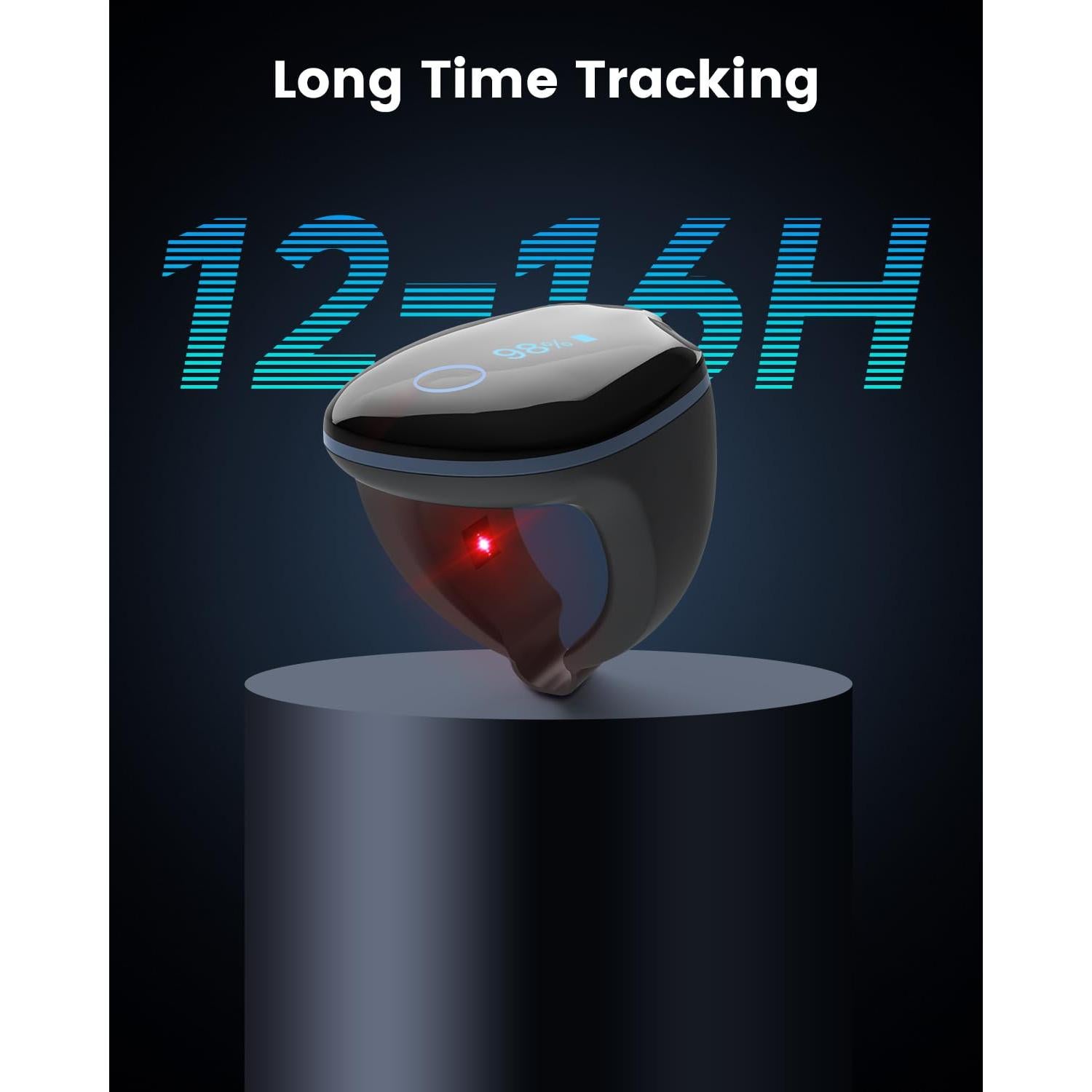 Oxímetro de Pulso Vibeat OxyRing Bluetooth - Monitor de Oxígeno