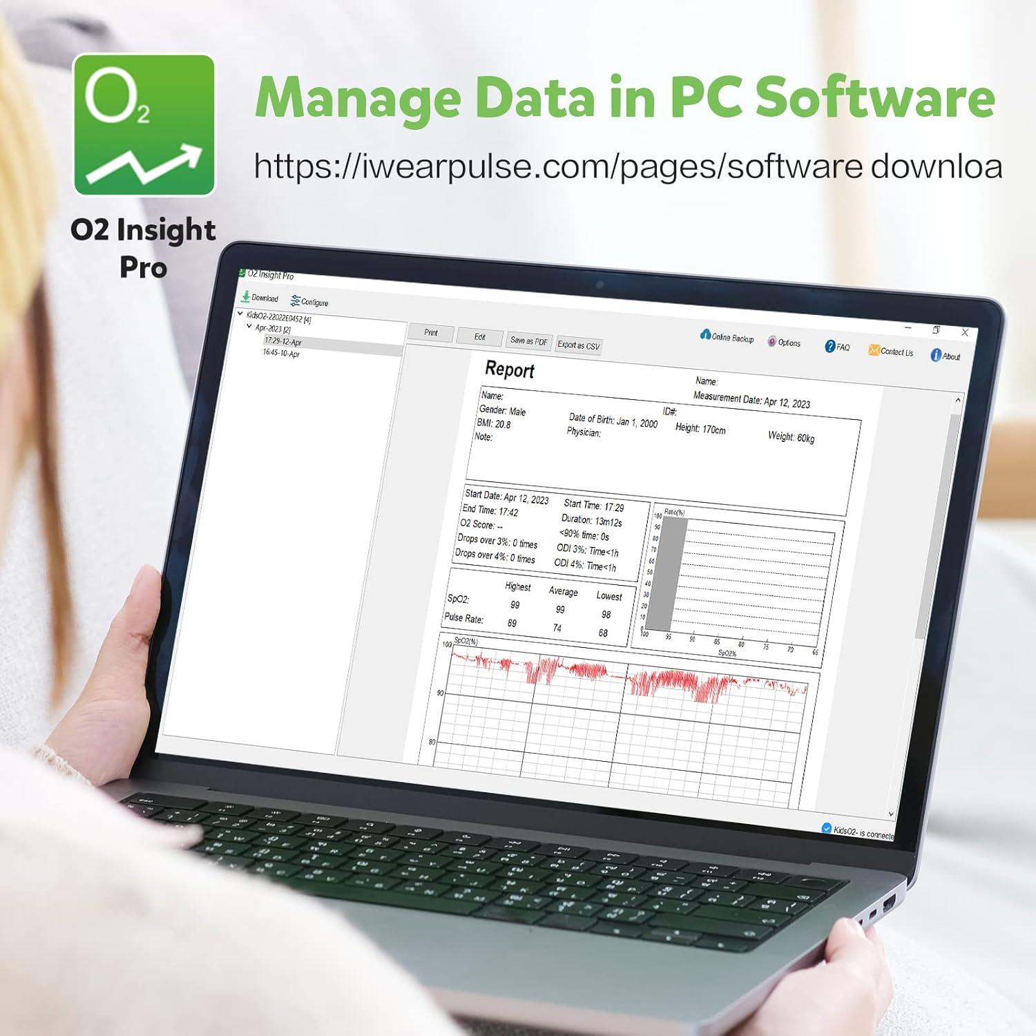 Oxímetro de Pulso KidsO2 para Niños 3-10 Años, Monitor de Oxígeno