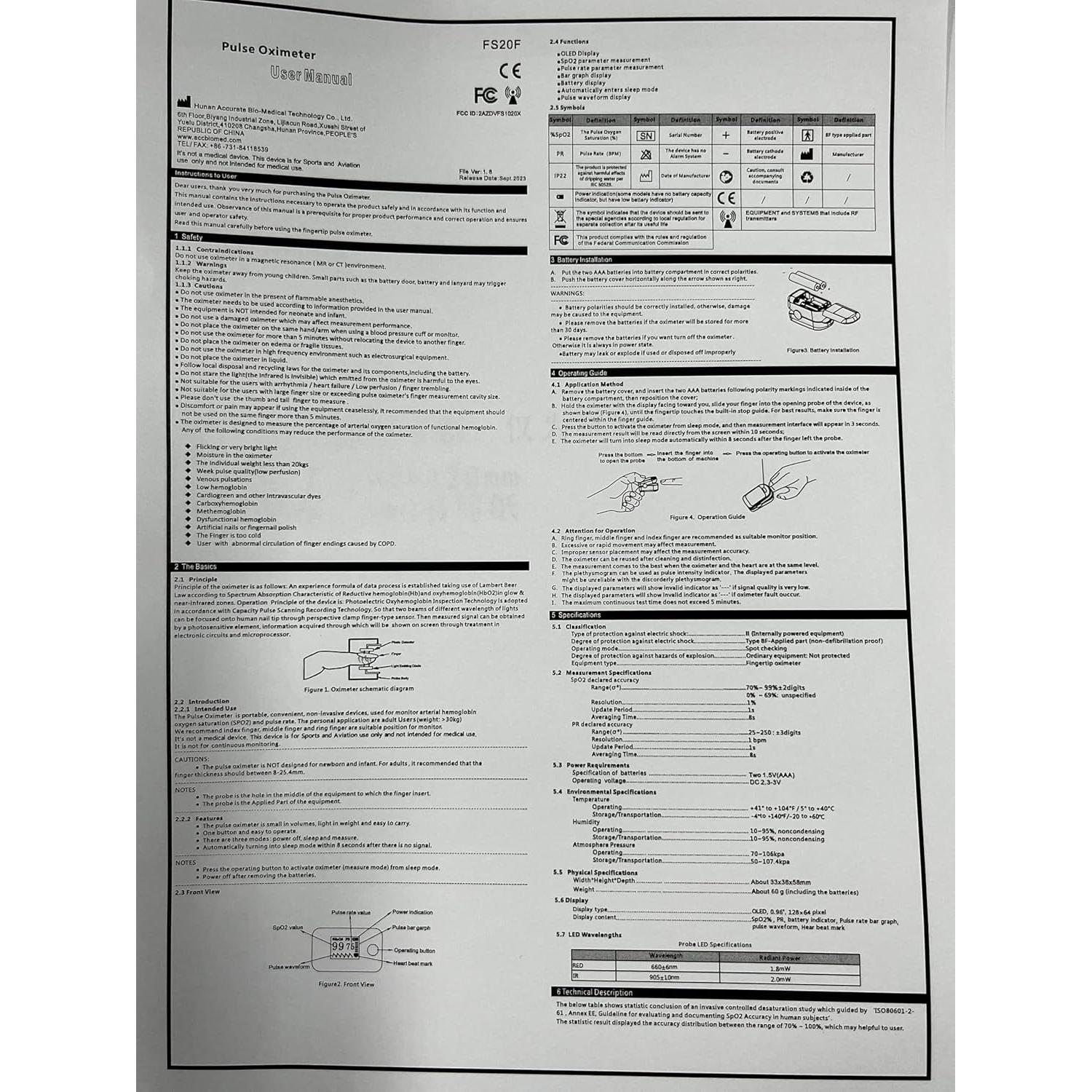 Oxímetro de Pulso Wellue Bluetooth con Pantalla OLED y Baterías