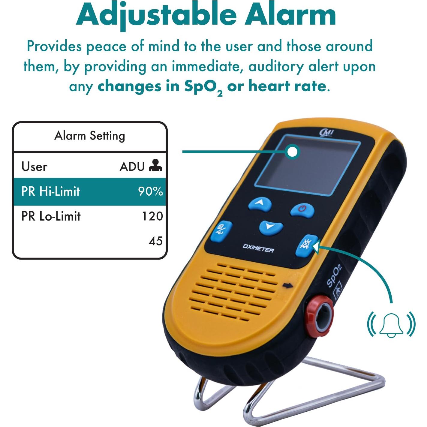 Oxímetro de Pulso CMI Health PC-66L - Monitor de SpO2 y Pulso