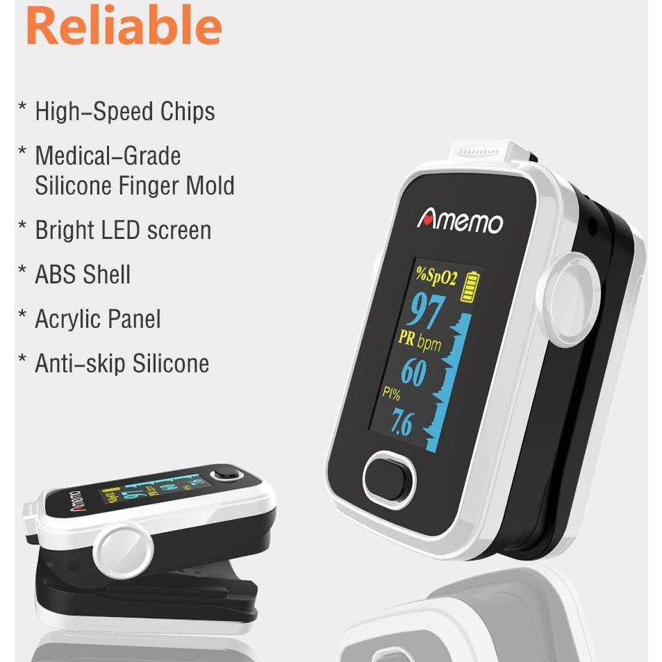 Oxímetro de Pulso SHENZHEN, Monitor de Oxígeno OLED, 91g