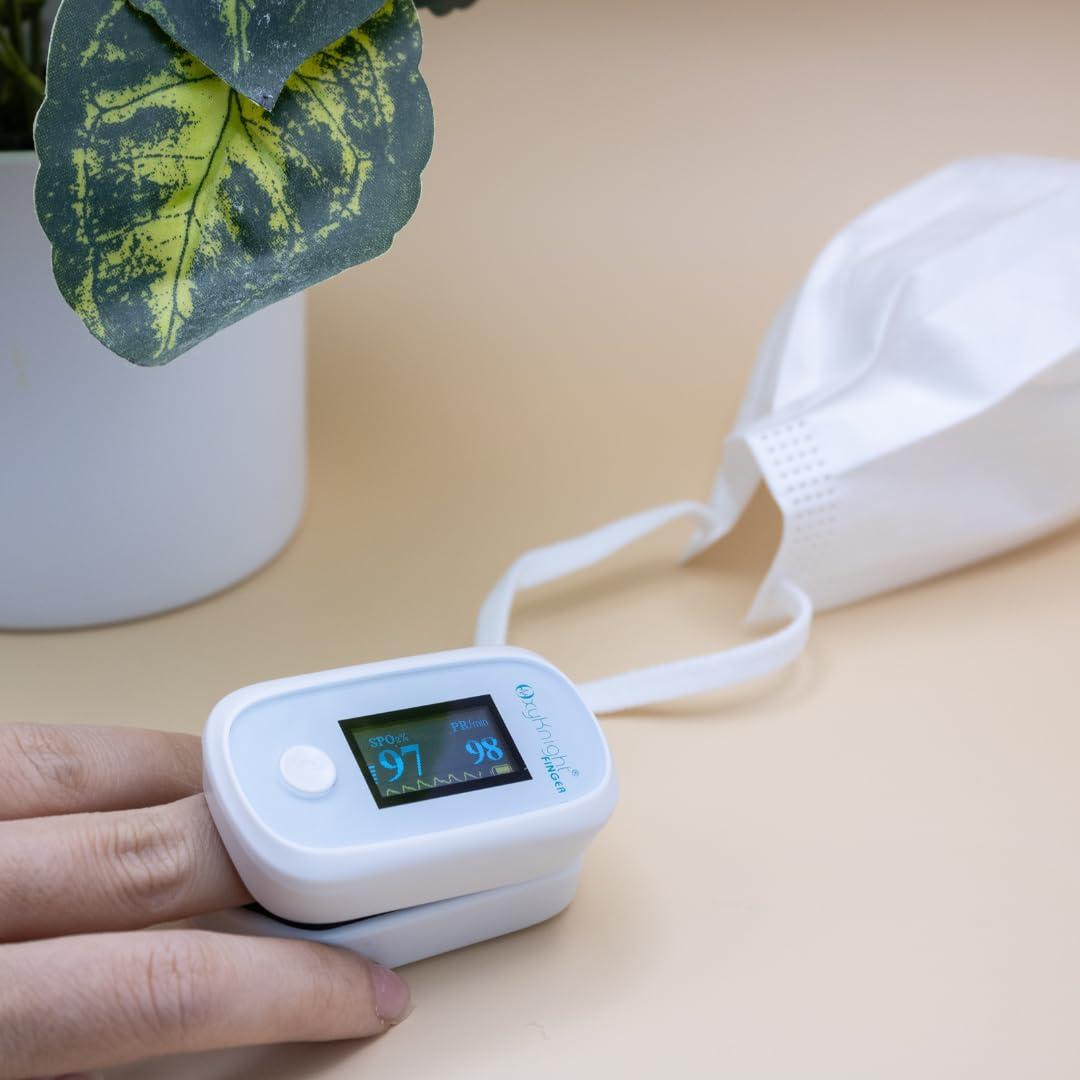 Oxímetro de Pulso Bluetooth OxyKnight - Mide Oxígeno y Pulso