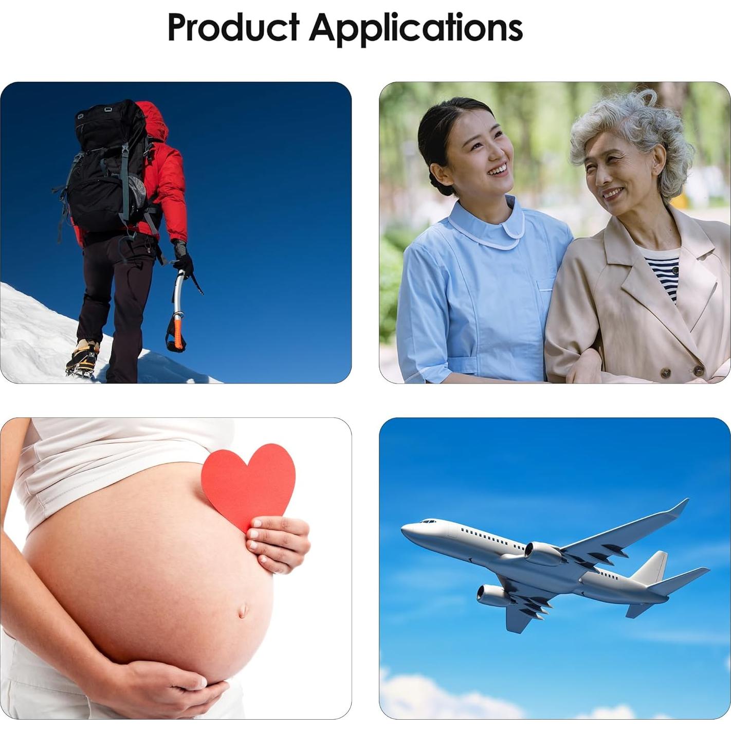 Oxímetro de Pulso ESPOO YM102 con Pantalla LED y 2 Pilas AAA