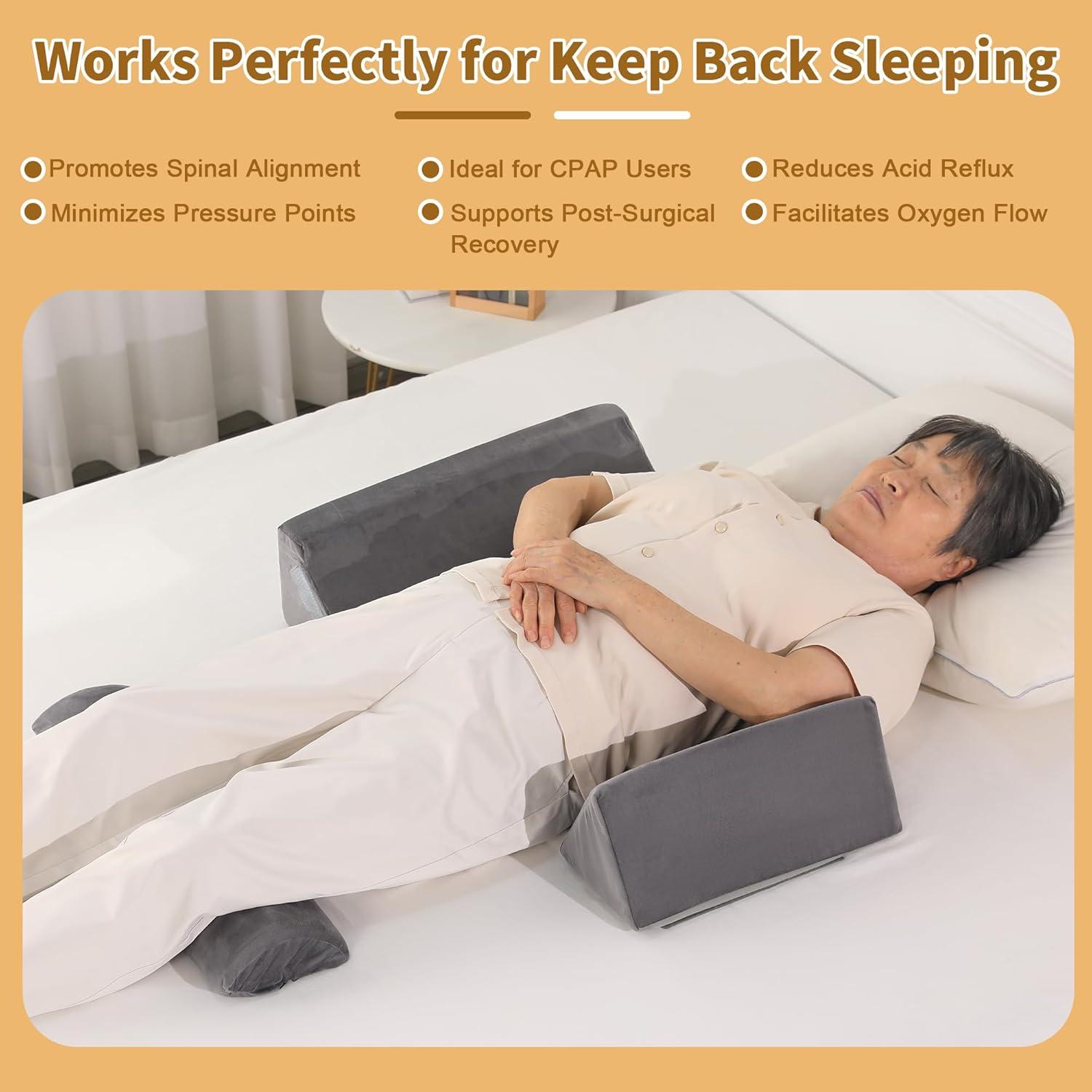 Almohada Wedge Ajustable BALAPET 3 en 1 para Dormir Lado