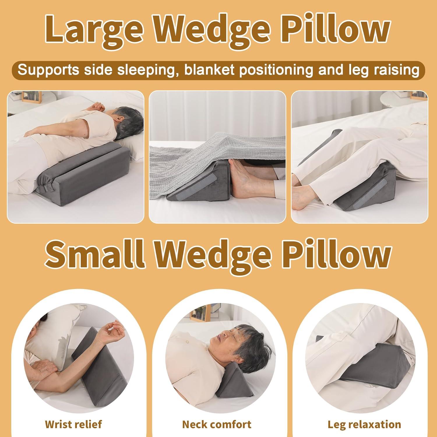 Almohada Wedge Ajustable BALAPET 3 en 1 para Dormir Lado