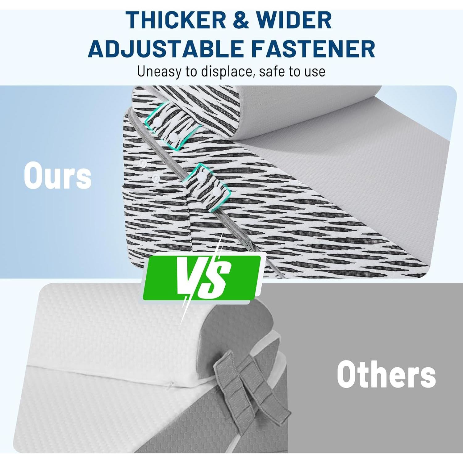 Cojín en Cuña Ajustable Lewondr para Alivio de Reflujo y Dolor