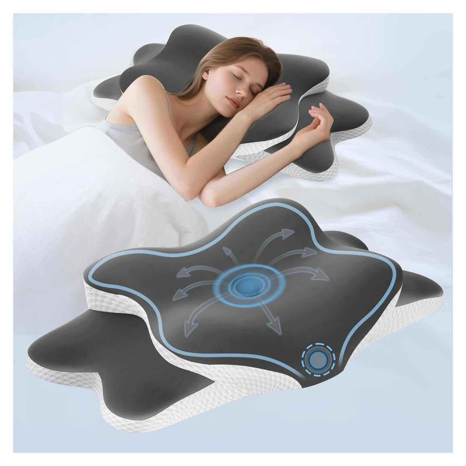 Almohada Cervical Ergonómica Wotyamomioo con Funda Desmontable