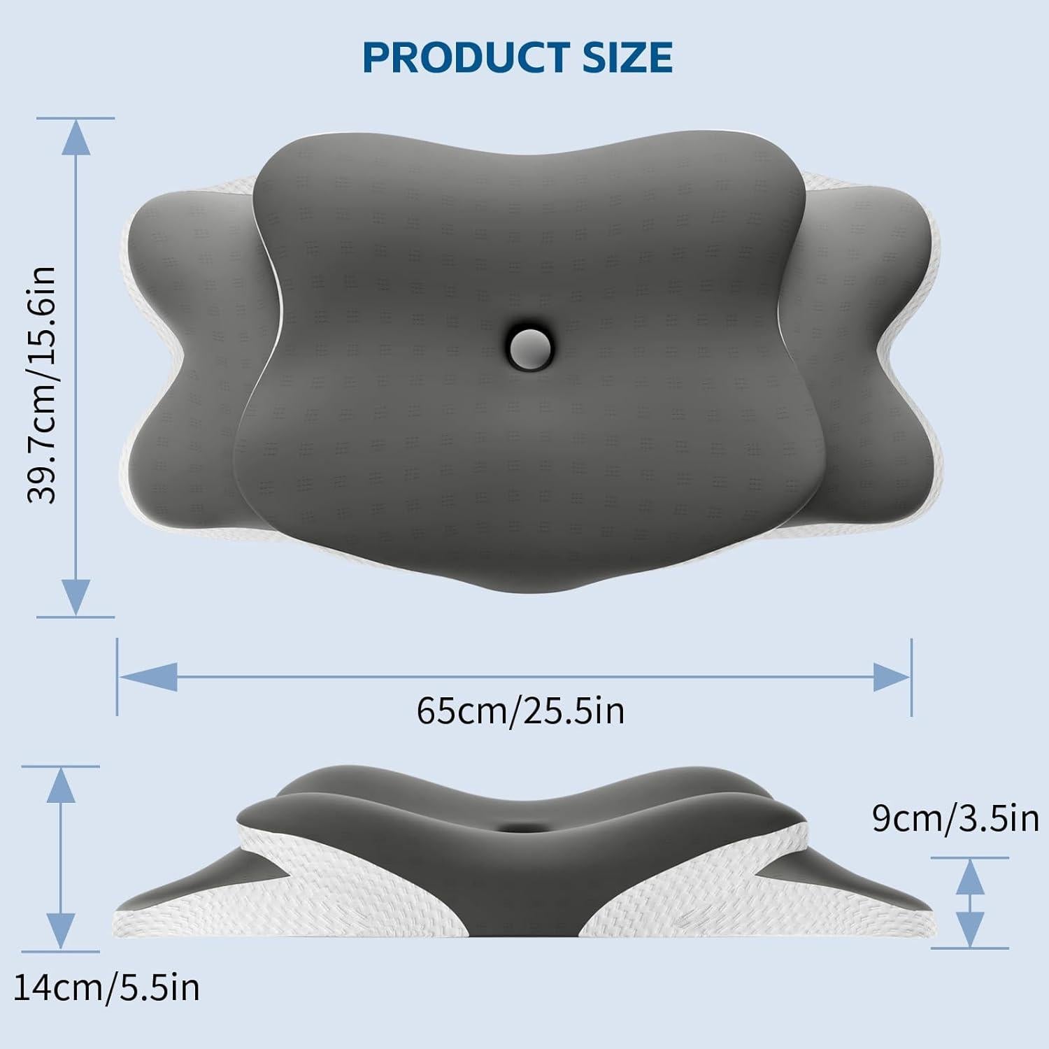 Almohada Cervical Ergonómica Wotyamomioo con Funda Desmontable