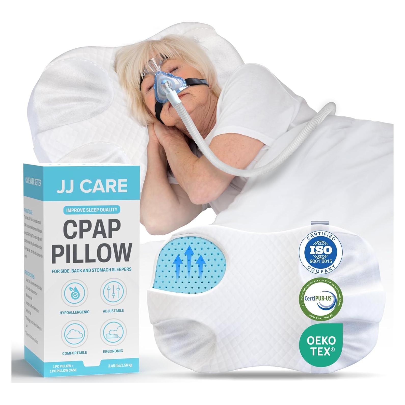 Almohada CPAP JJ CARE Ajustable para Durmientes de Lado