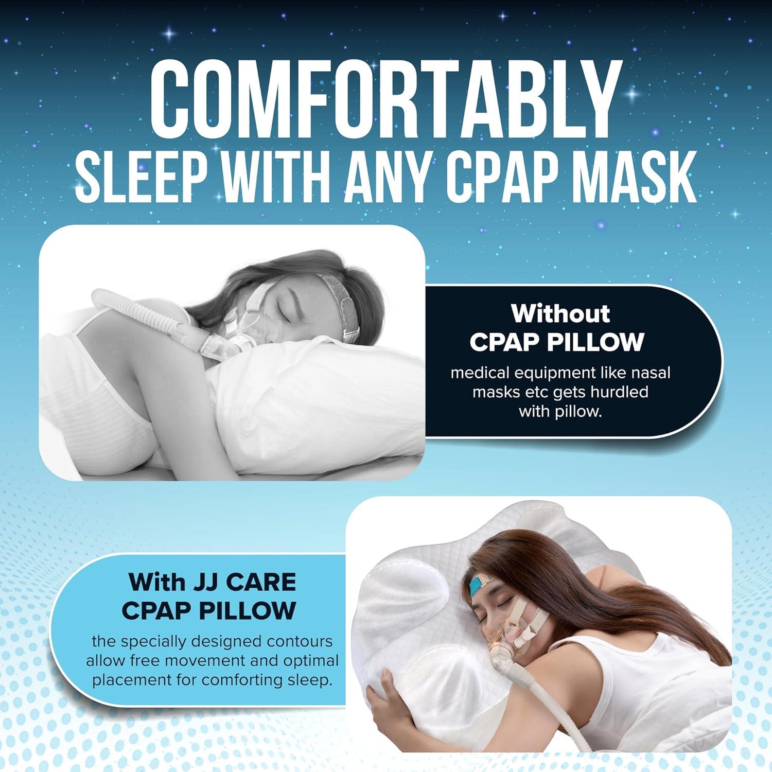 Almohada CPAP JJ CARE Ajustable para Durmientes de Lado