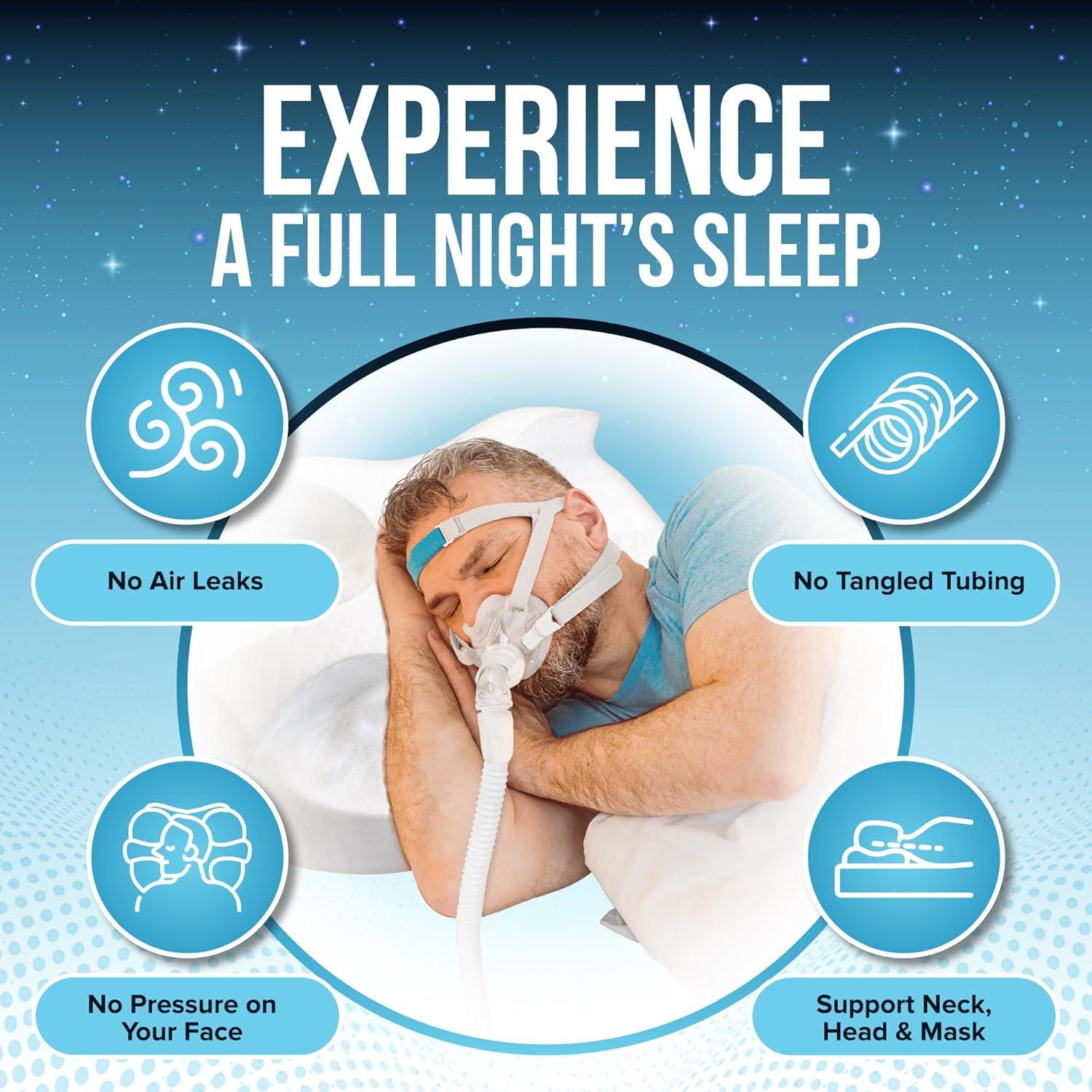 Almohada CPAP JJ CARE Ajustable para Durmientes de Lado