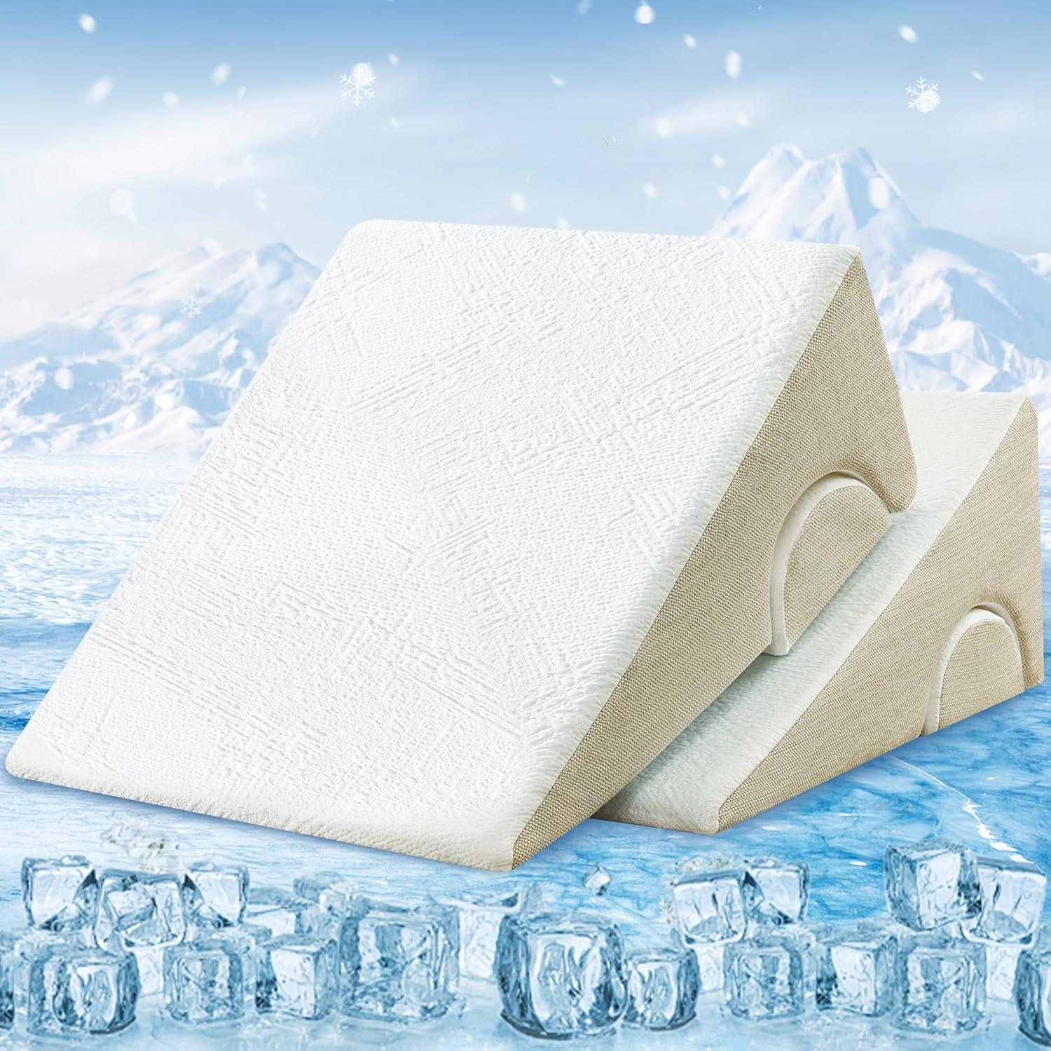 Almohada Cuña Espuma Viscoelástica Refrigerante Bedtter 61x61x25cm