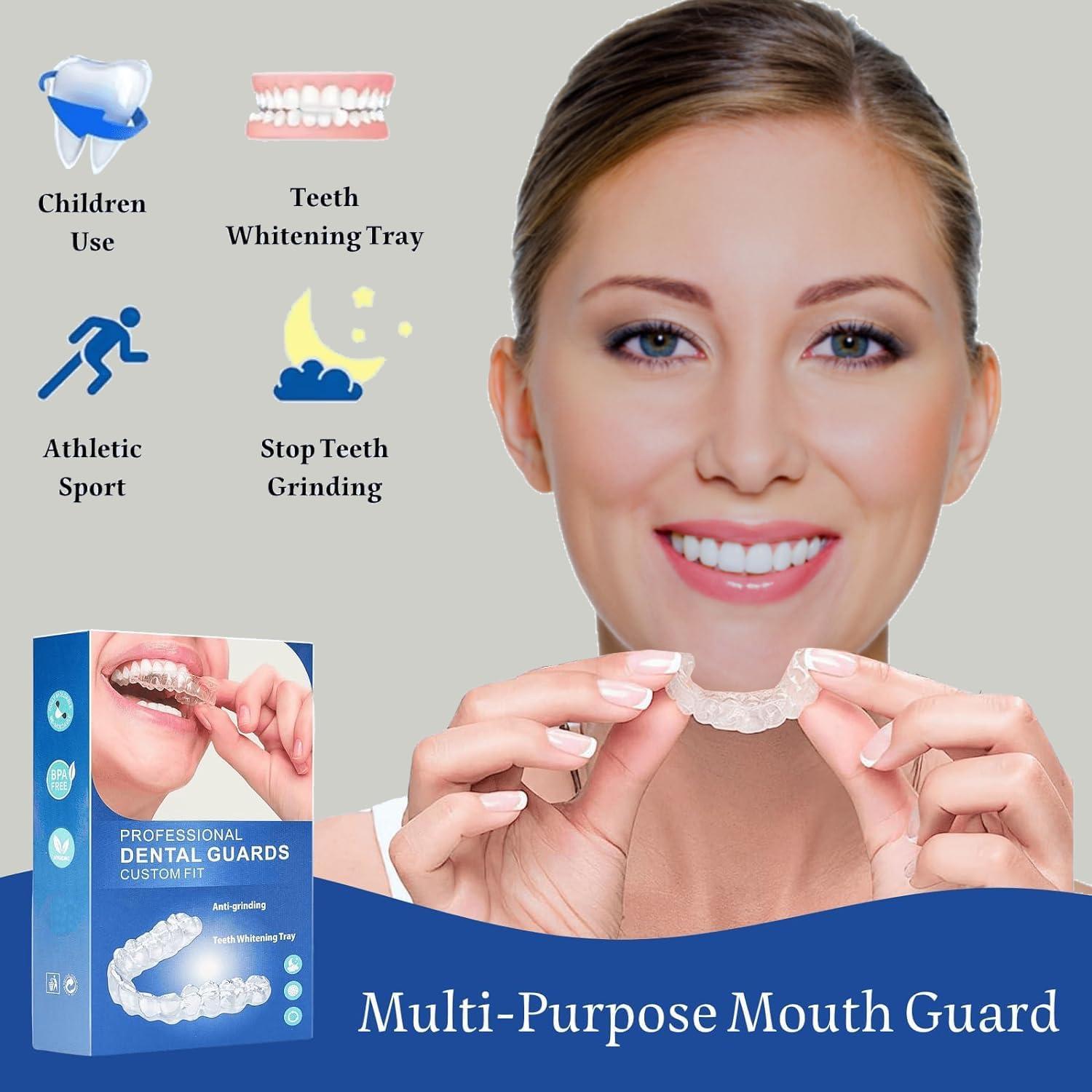 Protector Bucal Multiusos 4 Piezas para Rechinar Dientes