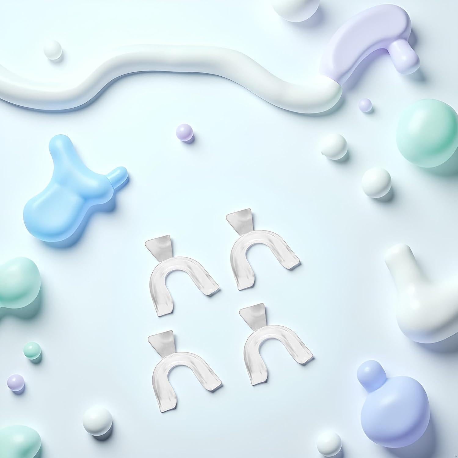 4 Protectores Bucales de Silicona Rosojodg para Bruxismo y Deportes