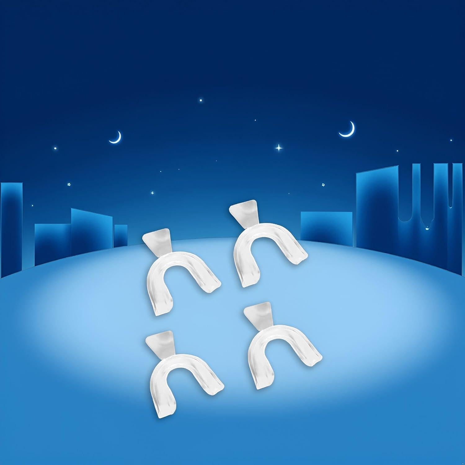 4 Protectores Bucales de Silicona Rosojodg para Bruxismo y Deportes