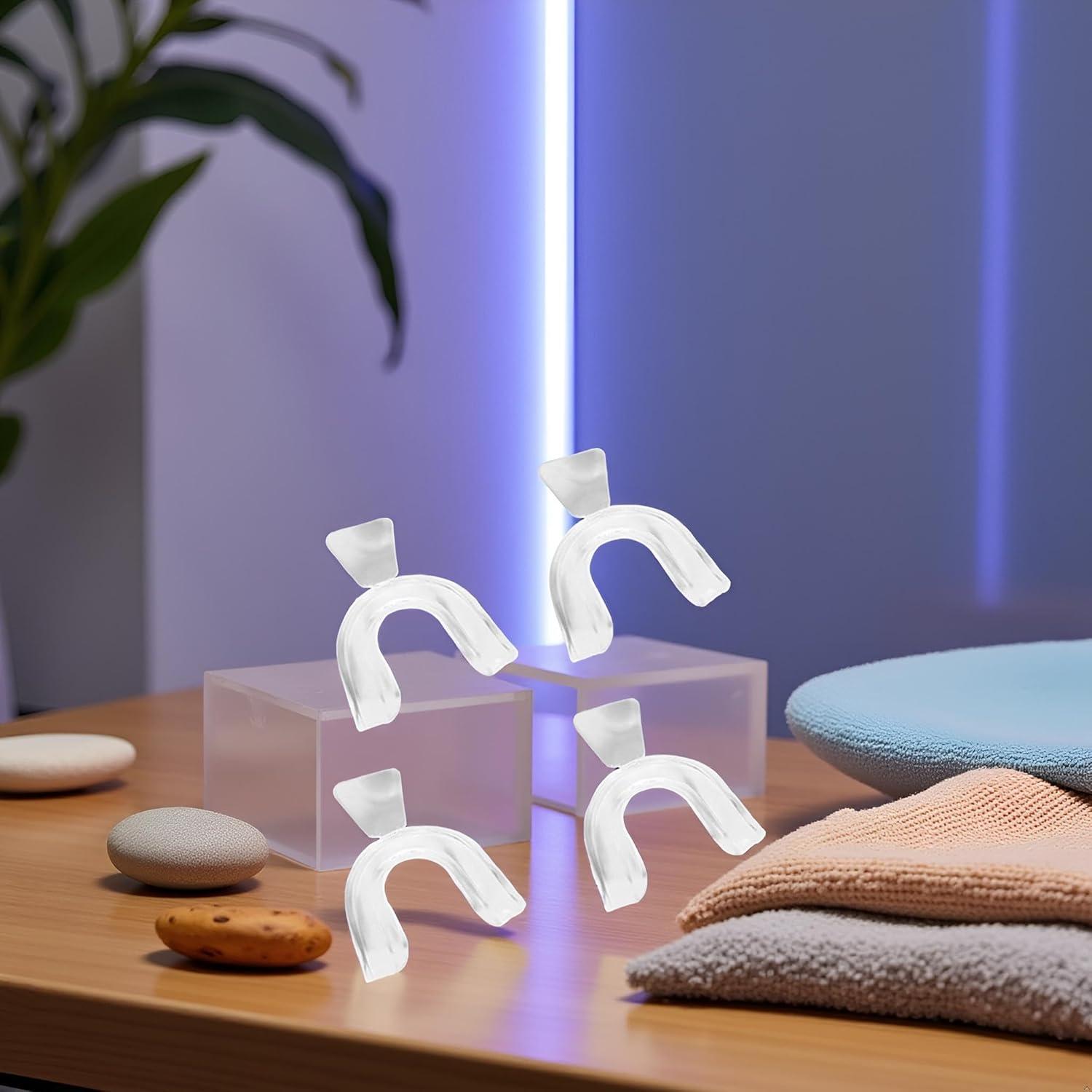 4 Protectores Bucales de Silicona Rosojodg para Bruxismo y Deportes