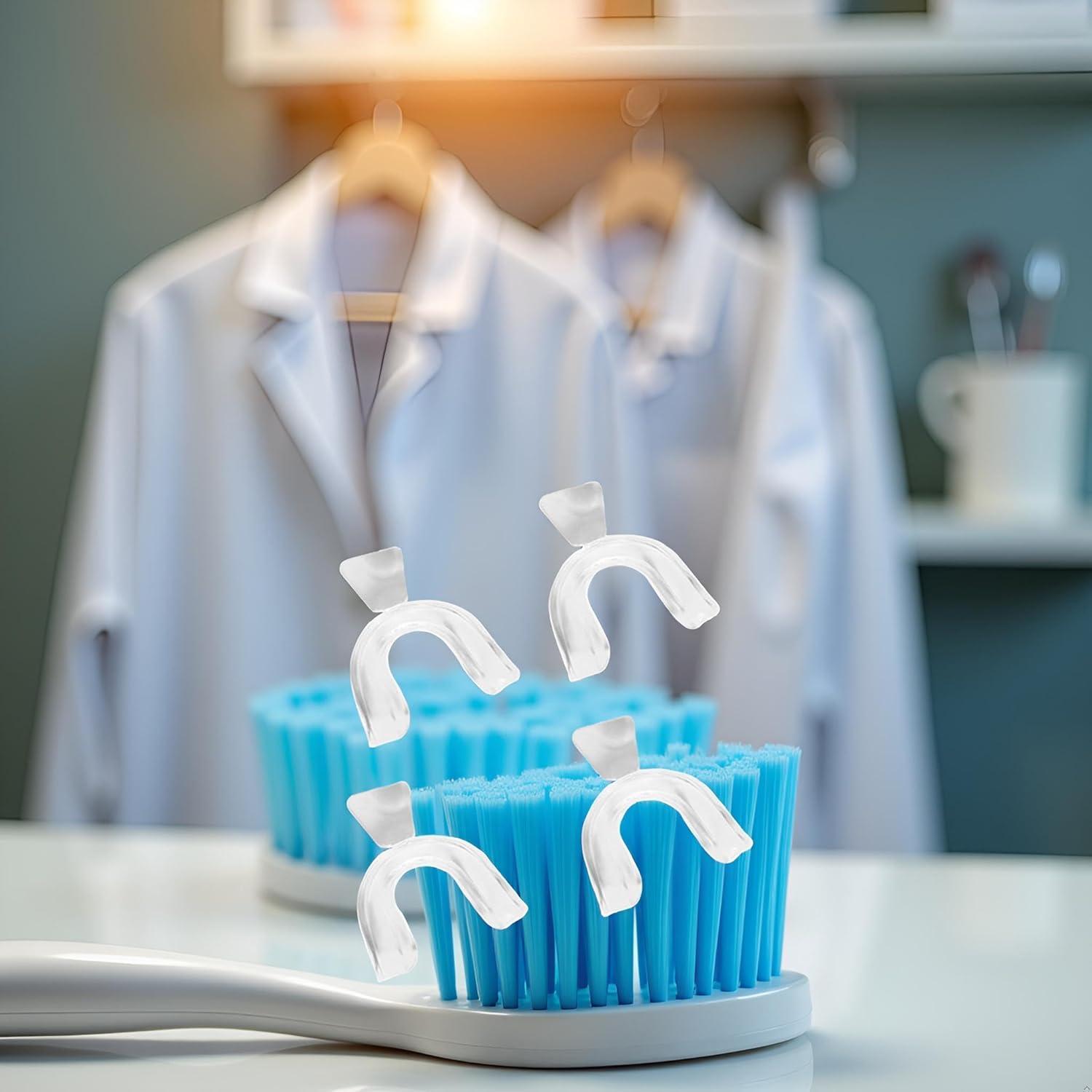 4 Protectores Bucales de Silicona Rosojodg para Bruxismo y Deportes