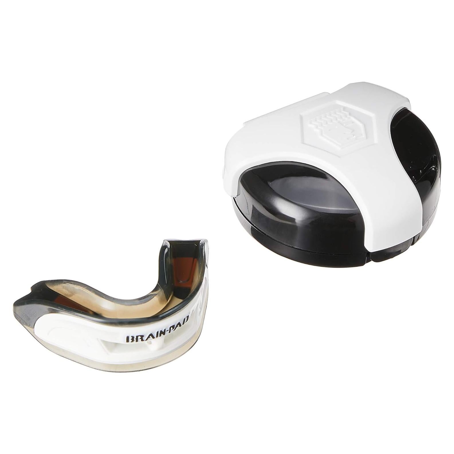 Protector Bucal Brain Pad 3XSWP Triple Laminado Adulto Blanco/Negro