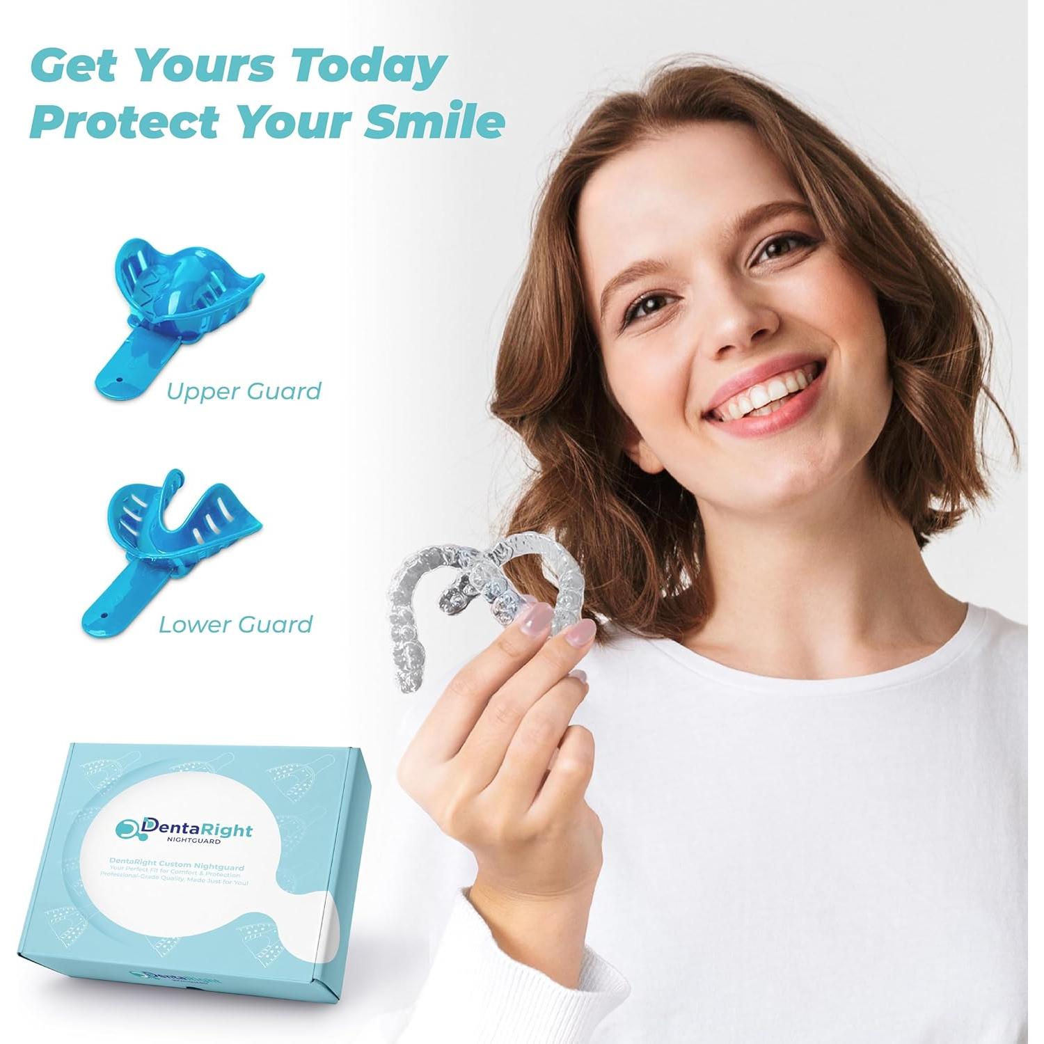 Kit de Férula Dental Personalizada DentaRight para Bruxismo