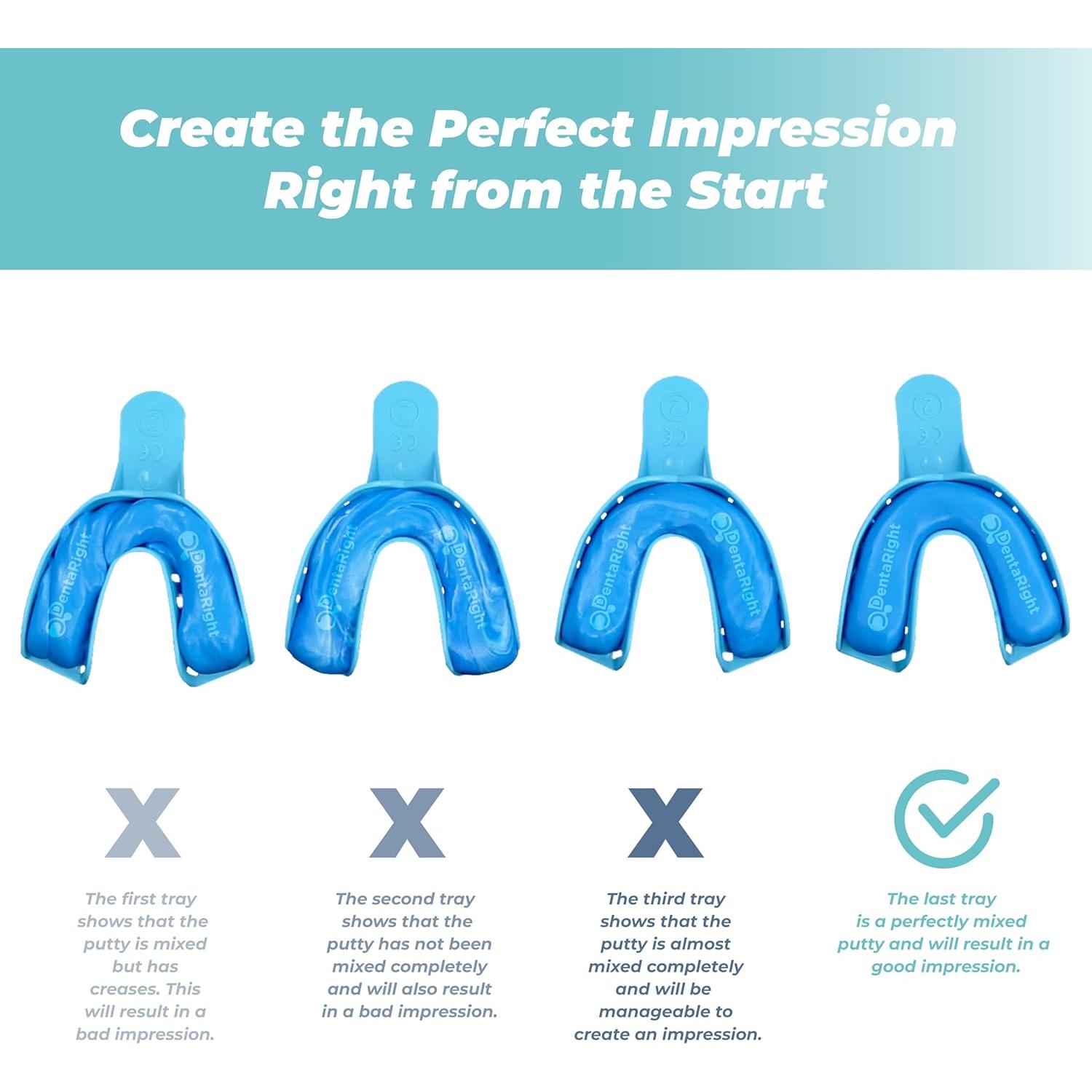 Kit de Férula Dental Personalizada DentaRight para Bruxismo