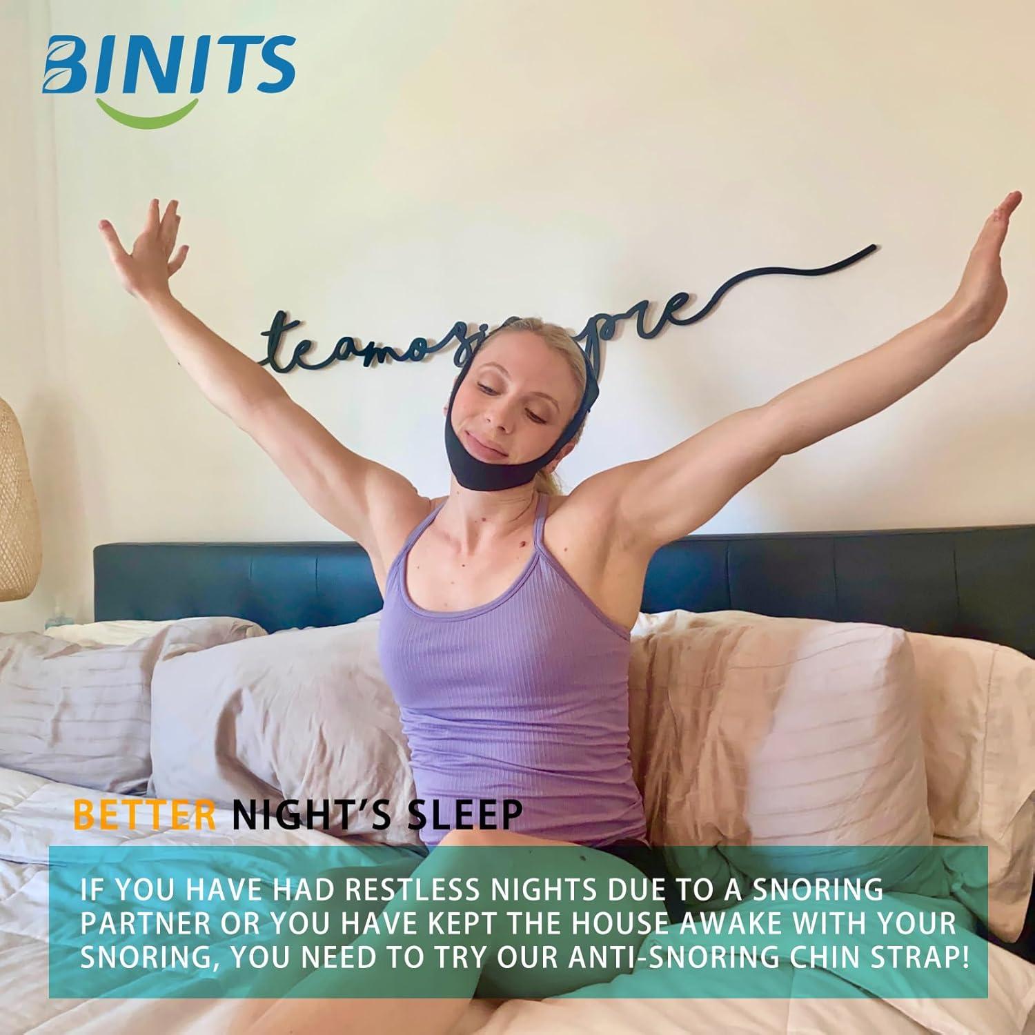 Correa de Barbilla Ajustable BINITS para CPAP - Reduce Ronquidos