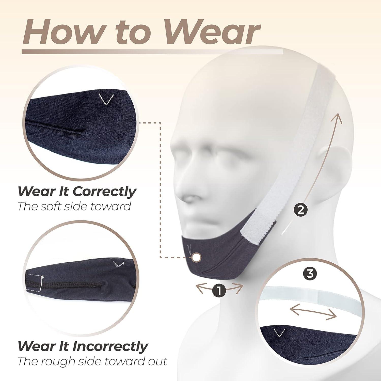 Correa de Barbilla Anti Ronquido PalpitateC Ajustable Universal