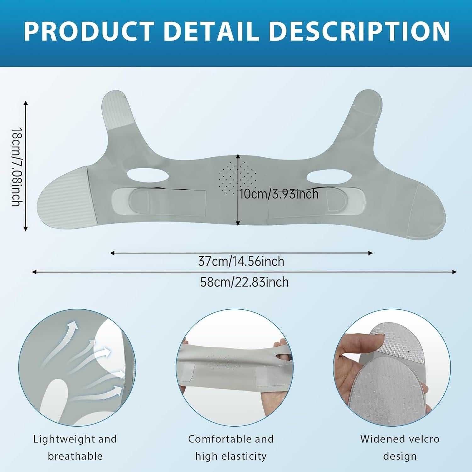Correa Anti Ronquidos Nacerlary Ajustable Transpirable