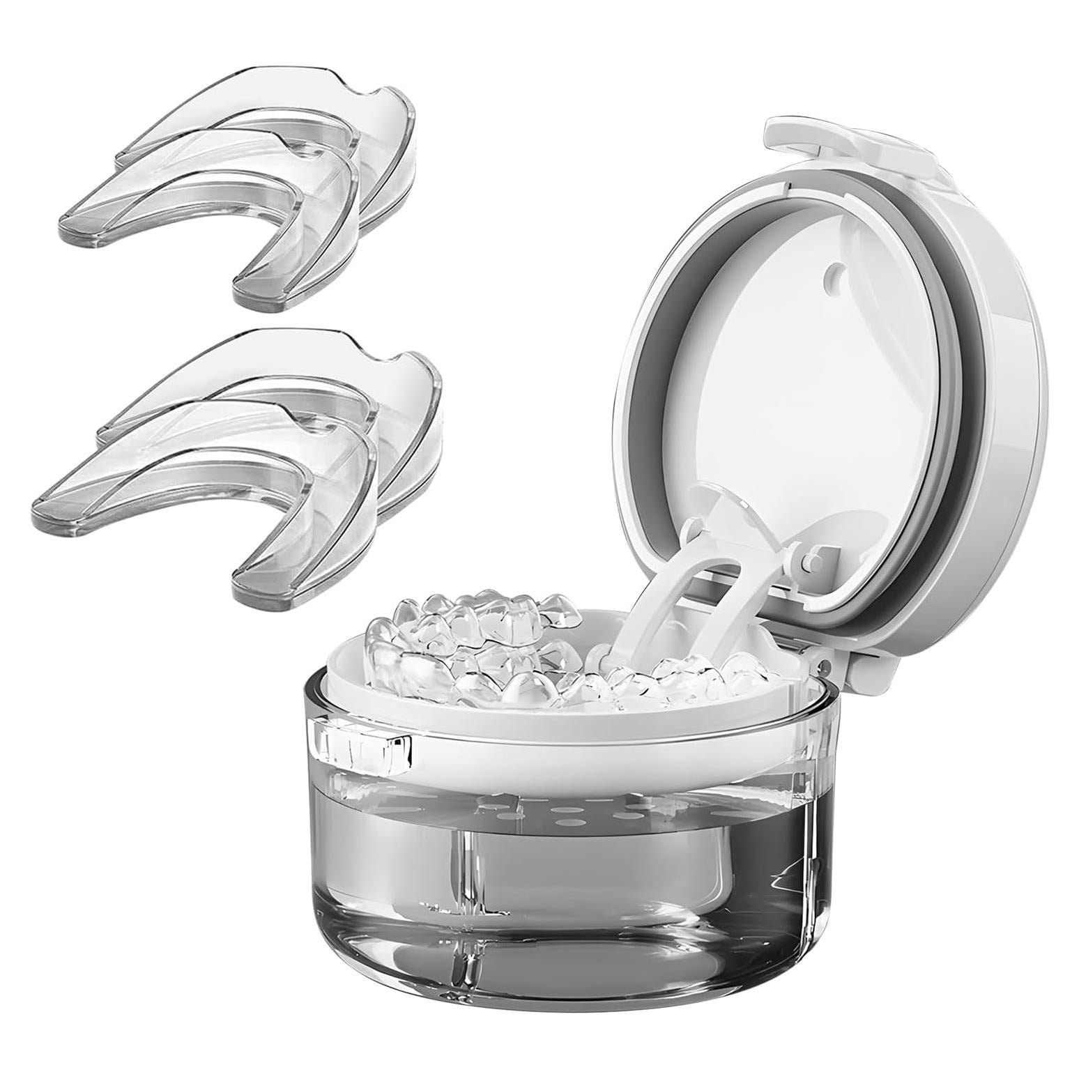 Paquete de 4 Protectores Bucales Moldeables PMUBEAUTY para Bruxismo