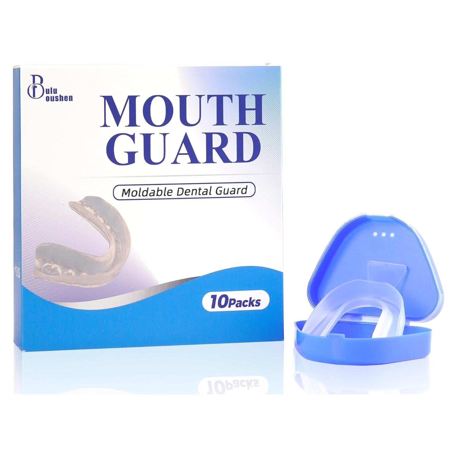 Paquete de 10 Protectores Bucales Moldables Buluoushen para Bruxismo