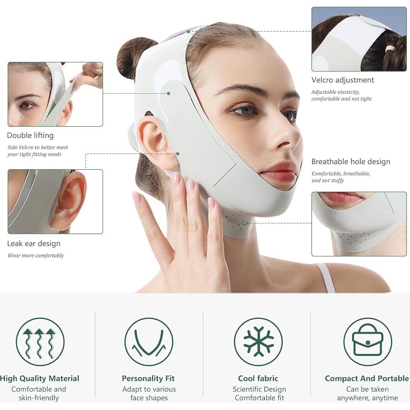 Correa para la Barbilla CPAP Yueerbao - Antisnoring Ajustable y Cómoda