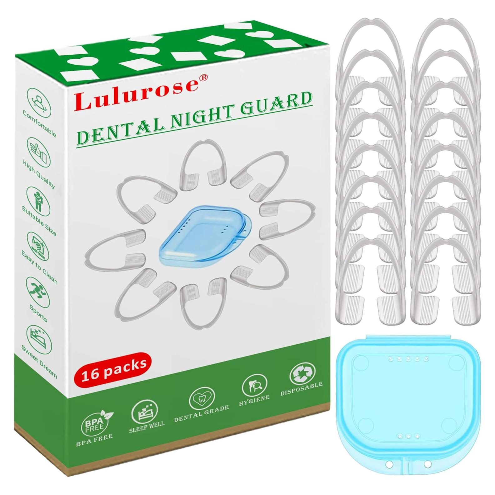 Férula Bucal Lulurose para Rechinamiento de Dientes - 16 Unidades