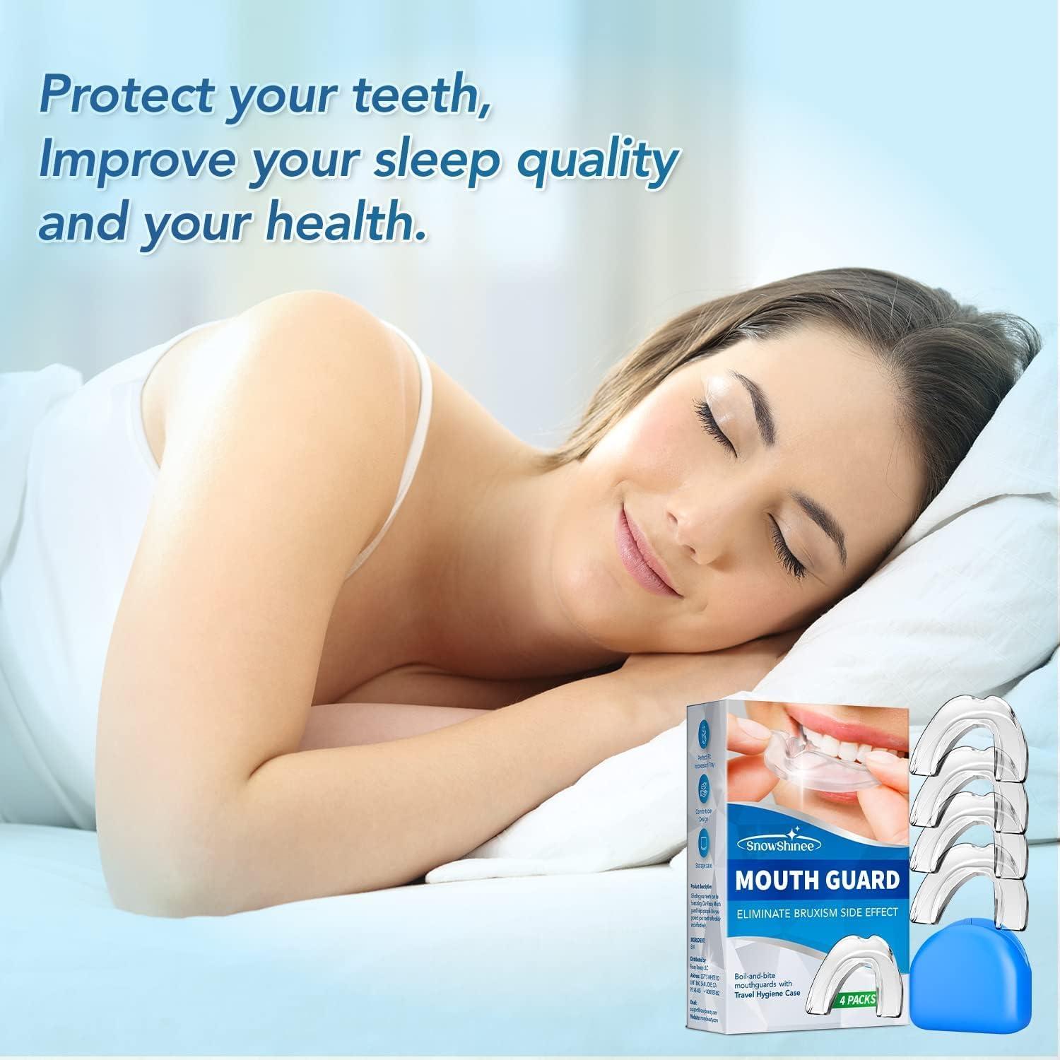 Protector Bucal Snowshinee para Rechinar Dientes - 4 Unidades